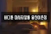 바디튠 마사지살롱 용산이촌점