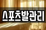 스포츠발관리