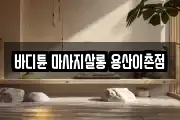 바디튠 마사지살롱 용산이촌점