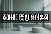 조아바디풋샵 용산본점