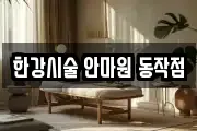한강시술 안마원 동작점