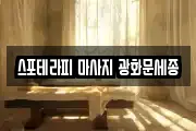 스포테라피 마사지 광화문세종
