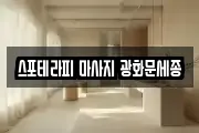 스포테라피 마사지 광화문세종