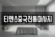 티엔스중국전통마사지