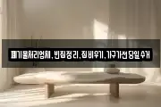 폐기물처리업체,빈집정리,집비우기,가구가전당일수거