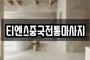 티엔스중국전통마사지