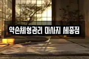 약손체형관리 마사지 세종점
