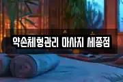 세종특별자치시 종촌동 마사지, 지압등 업체정보