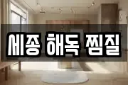 세종 해독 찜질