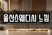 울산스웨디시 느낌