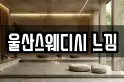 울산스웨디시 느낌
