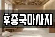 후중국마사지