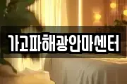 가고파해광안마센터