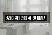 크라이오테라피 풋 앤 마사지