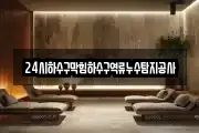 24시하수구막힘하수구역류누수탐지공사