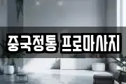 중국정통 프로마사지