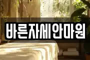 바른자세안마원