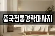 중국전통경락마사지