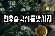 천후중국전통맛사지