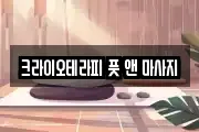 크라이오테라피 풋 앤 마사지