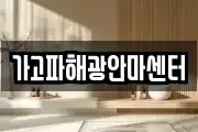 가고파해광안마센터