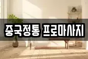 중국정통 프로마사지
