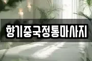 향기중국정통마사지