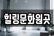 힐링문화원곳