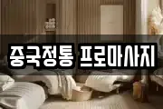 중국정통 프로마사지