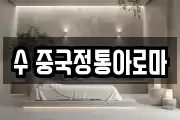 수 중국정통아로마