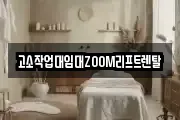 고소작업대임대ZOOM리프트렌탈