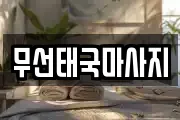 무선태국마사지