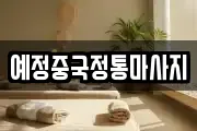 예정중국정통마사지