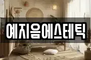 예지음에스테틱