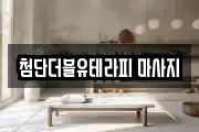 첨단더블유테라피 마사지
