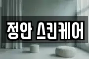 정안 스킨케어