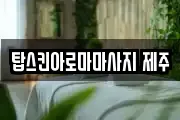 탑스킨아로마마사지 제주
