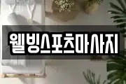 웰빙스포츠마사지