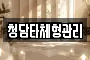 청담타체형관리