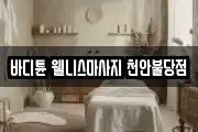 바디튠 웰니스마사지 천안불당점