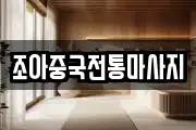 조아중국전통마사지