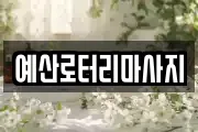 예산로터리마사지
