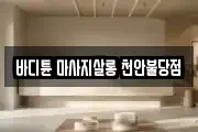 바디튠 마사지살롱 천안불당점