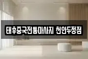 태후중국전통마사지 천안두정점