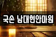 국손 남대현안마원
