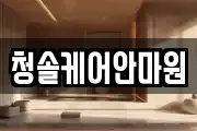 청솔케어안마원