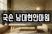 국손 남대현안마원