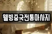 웰빙중국전통마사지