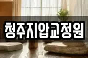 청주지압교정원