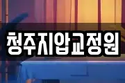 청주지압교정원